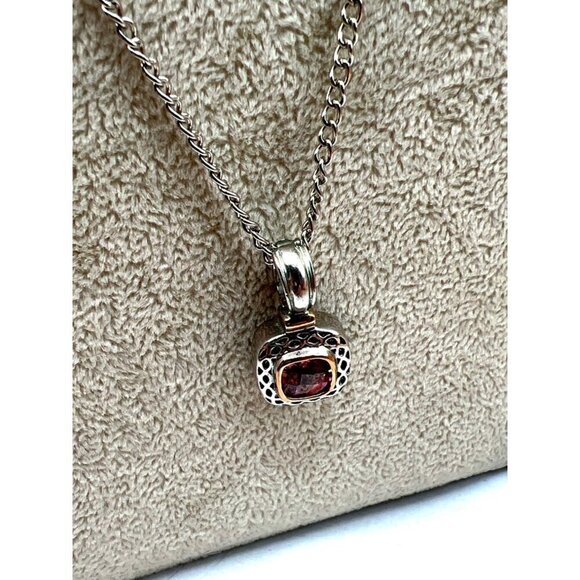 Vintage Silver & Crystal Beaded Bracelet With Pink Stone Pendant Necklace Set. - Picture 12 of 16